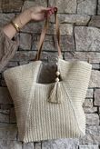 Varda Raffia Tote Bag Light